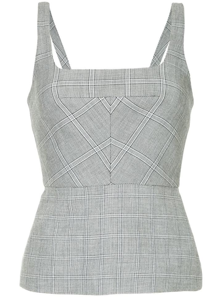 Dion Lee Checked Vest Top - Black