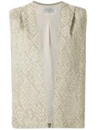 Forte Forte - Boxy Waistcoat - Women - Cotton/linen/flax/nylon/polyester - Ii, Nude/neutrals, Cotton/linen/flax/nylon/polyester