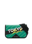 Karl Lagerfeld Logo Contrast Belt Bag - Green