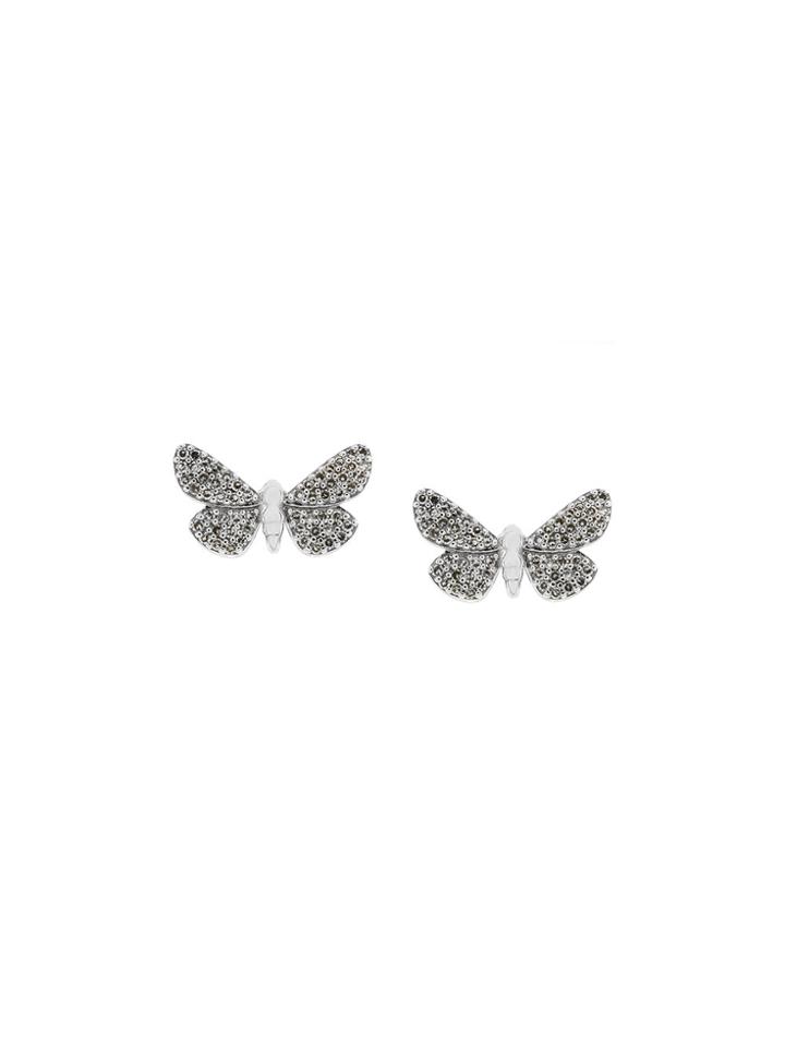 Astley Clarke 14kt Gold Cinnabar Papillon Diamond Earrings - Metallic