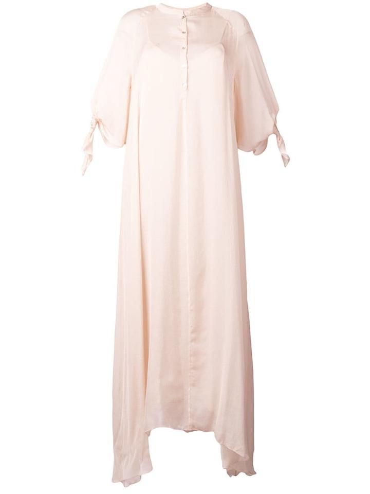 Forte Forte Cipria Sheer Dress - Neutrals