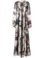 Sachin & Babi Empress Floral-print Gown - Black