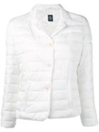 Eleventy - High Neck Puffer Jacket - Women - Polyester - Xl, White, Polyester