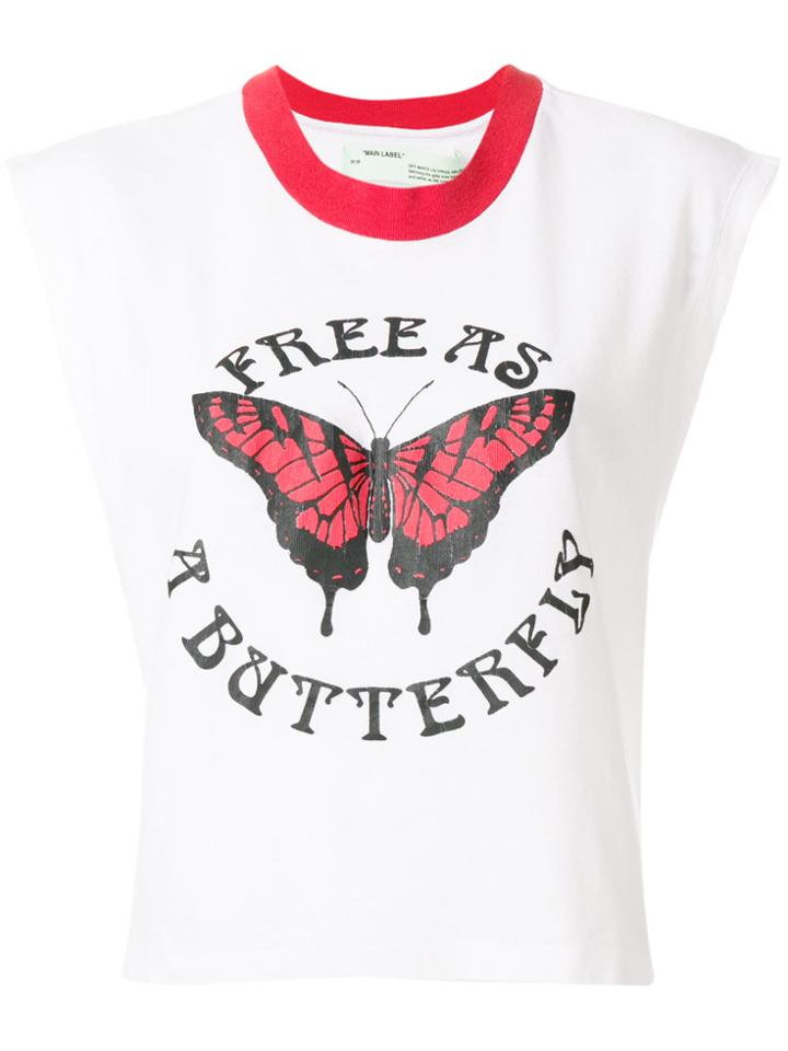 Off-white Butterfly Print Tank Top