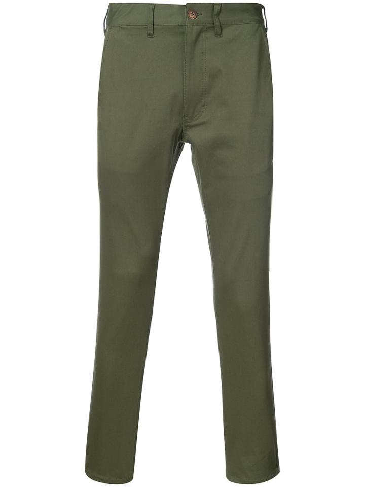 321 Cropped Chinos - Green