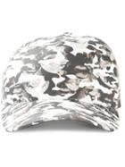 Neil Barrett Abstract Bust Print Cap, Men's, Grey, Cotton/polyester/acrylic