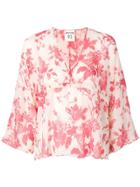 Semicouture Floral Printed Blouse - Red