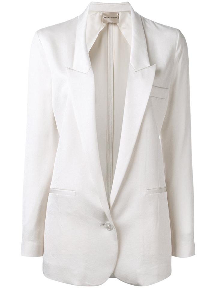 Erika Cavallini Willow Blazer, Size: 42, Nude/neutrals, Polyester/acetate