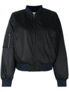 Ganni - Bomber Jacket - Women - Polyester - 38, Women's, Black, Polyester