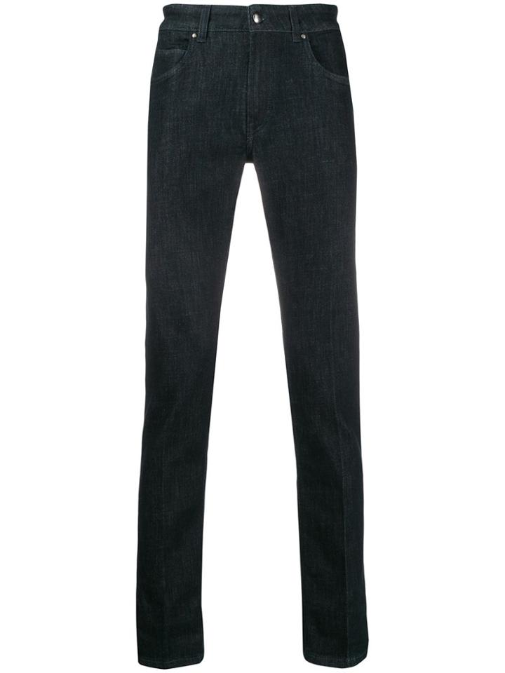 Fay Low Rise Slim Fit Jeans - Blue