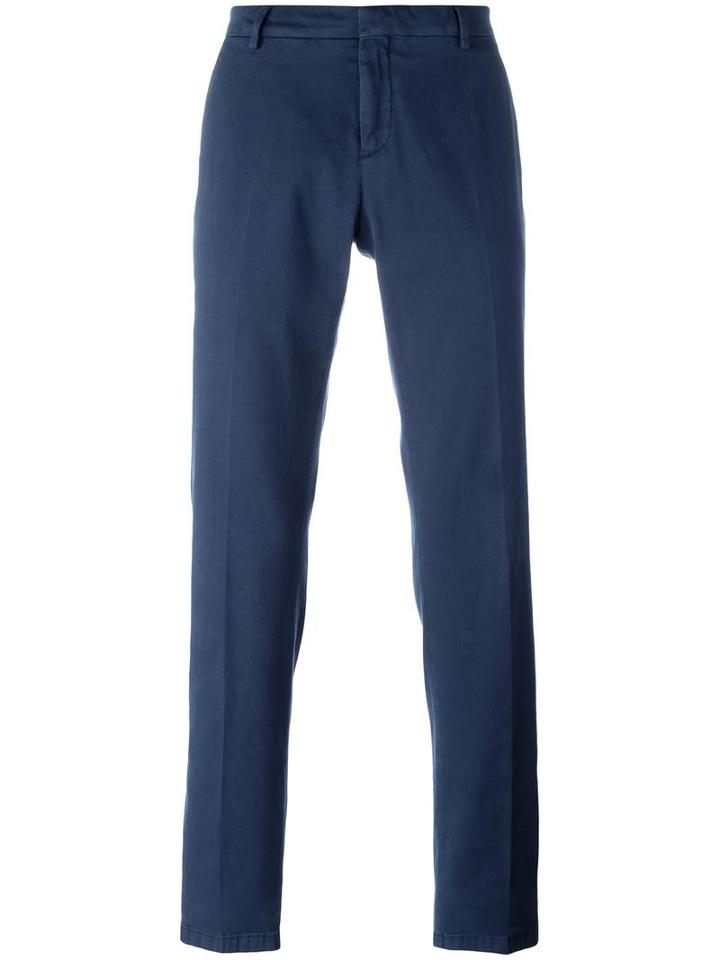 Loro Piana Classic Chinos, Men's, Size: 52, Blue, Cotton/spandex/elastane