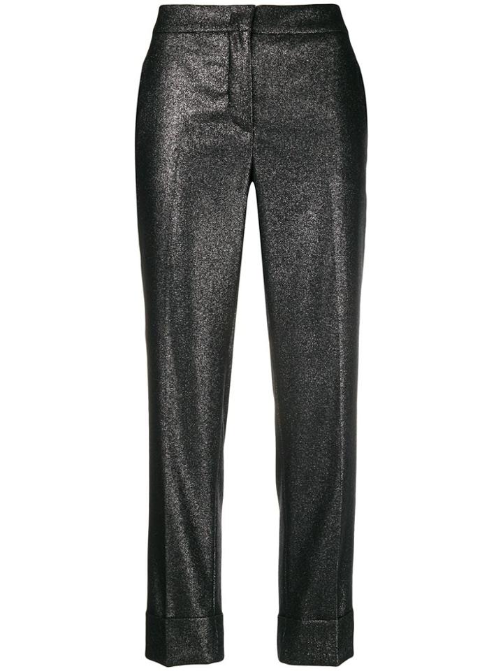Pt01 Andrea Glitter Trousers - Metallic