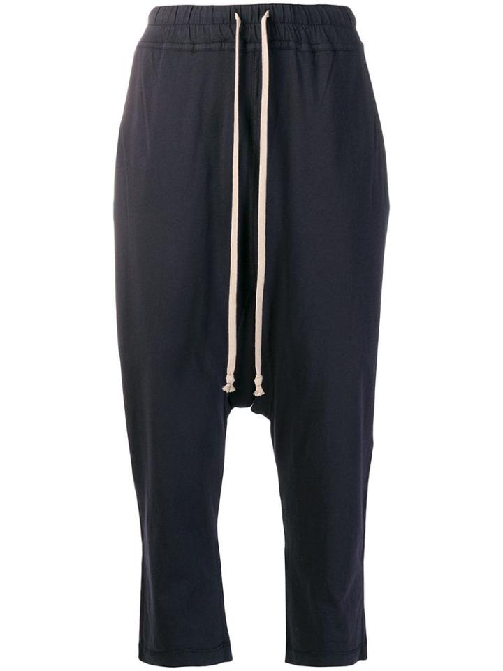 Rick Owens Drkshdw Drop-crotch Trousers - Blue