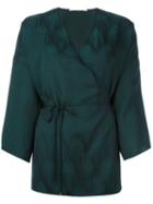 Rosetta Getty Wrap Kimono Blouse
