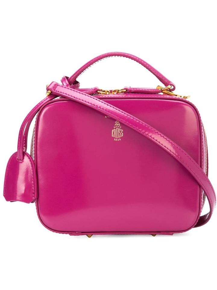 Mark Cross Top Handle Mini Bag - Pink & Purple