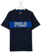 Ralph Lauren Kids Logo Patch T-shirt - Blue