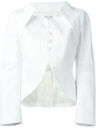 Shiro Sakai Structured Jacket, Women's, Size: Medium, White, Cotton/cupro