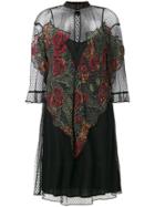 Just Cavalli See-through Inserts Dress - Black