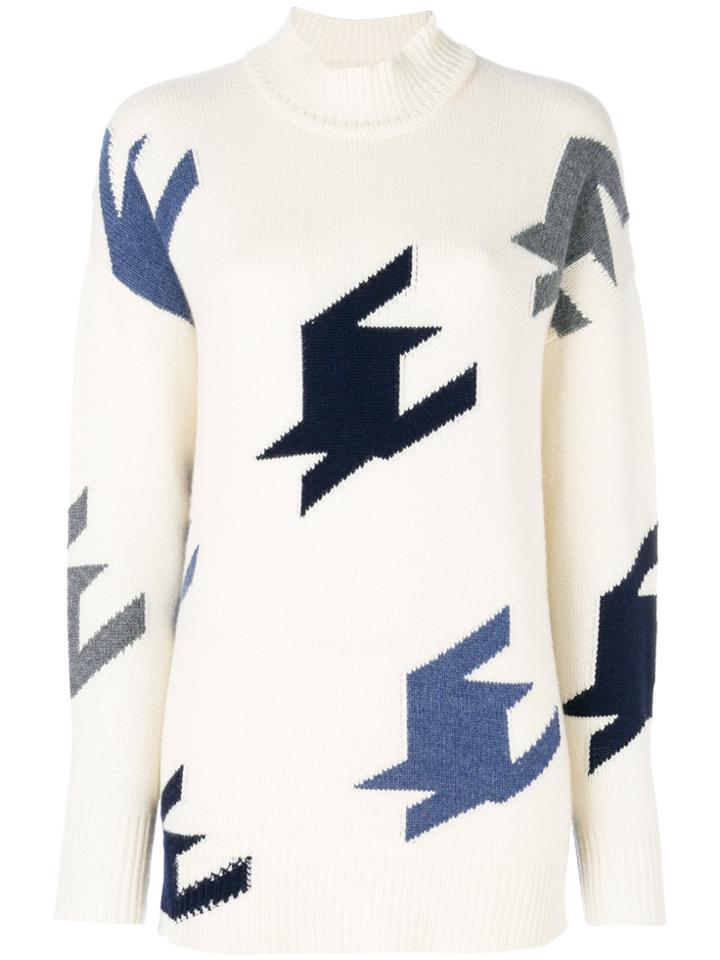 Victoria Beckham Geometric Jumper - Nude & Neutrals