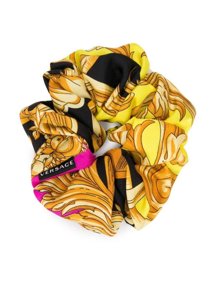 Versace Baroque Print Scrunchie - Black