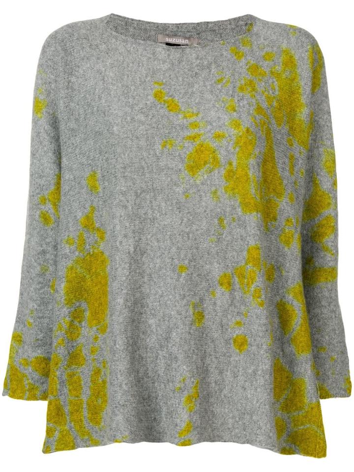 Suzusan Stained Jumper - Grey