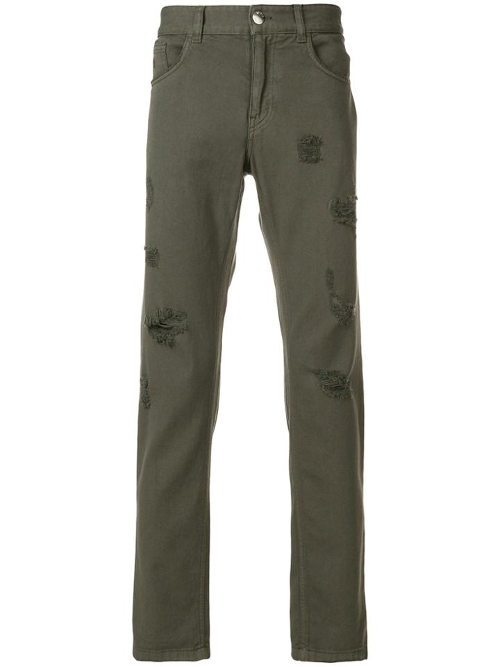 Versus Distressed Jeans - Green