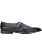 Doucal S Classic Monk Shoes, Men's, Size: 42.5, Blue, Leather