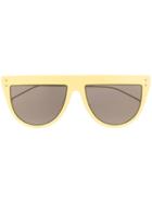 Fendi Eyewear Semi-circle Sunglasses - Yellow