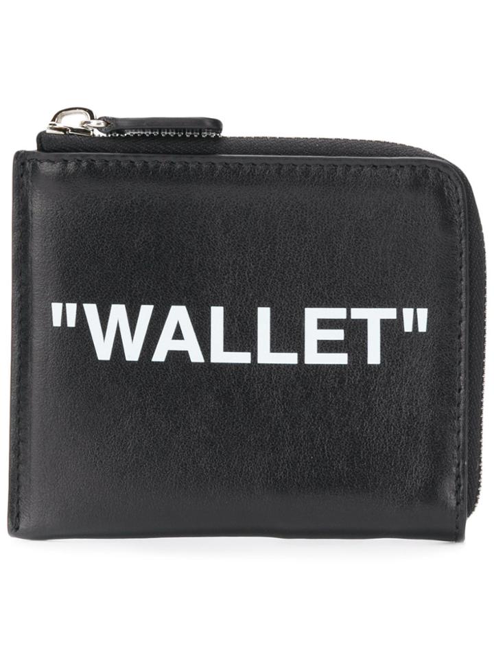 Off-white Quote Coin Purse - Black