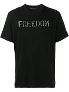 John Varvatos Star Usa Printed 'freedom' T-shirt - Black