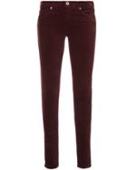 Ag Jeans Low-rise Skinny Jeans - Red