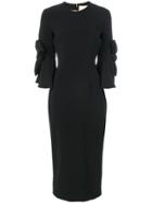 Roksanda Lavete Bow Sleeves Dress - Black