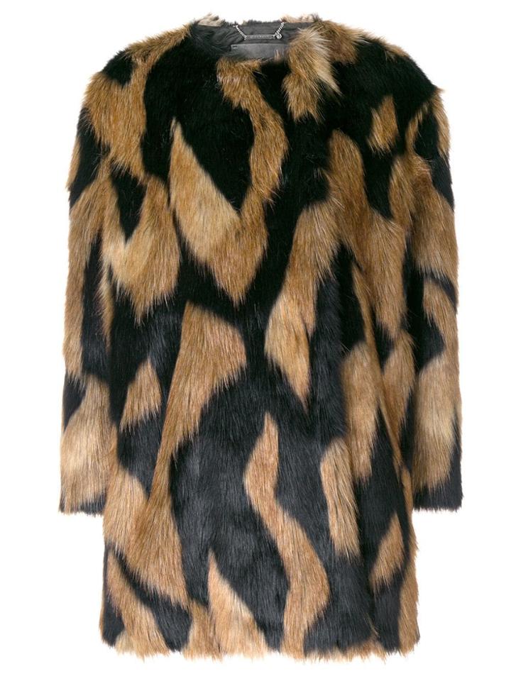 Givenchy Spotted Furry Coat - Nude & Neutrals