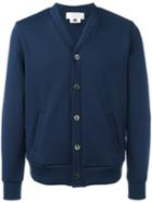 Ganryu Comme Des Garcons Bomber Cardigan, Men's, Size: Large, Blue, Polyester