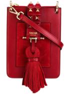 Salar Tassel Detailing Crossbody Bag, Women's, Red