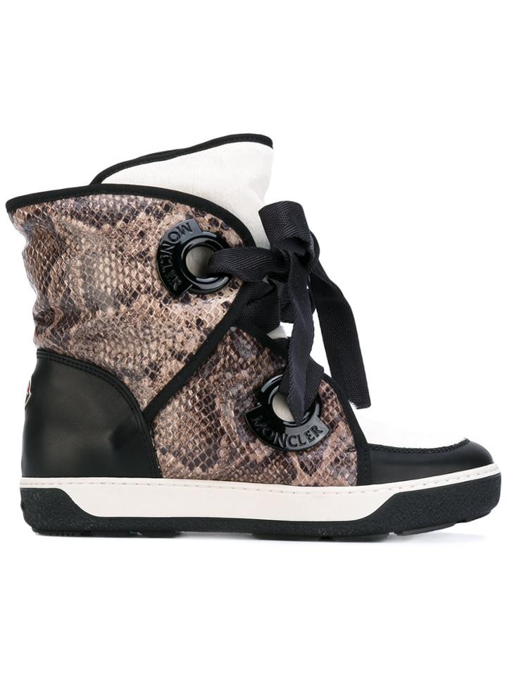 Moncler Snake Print Snow Boots - Multicolour