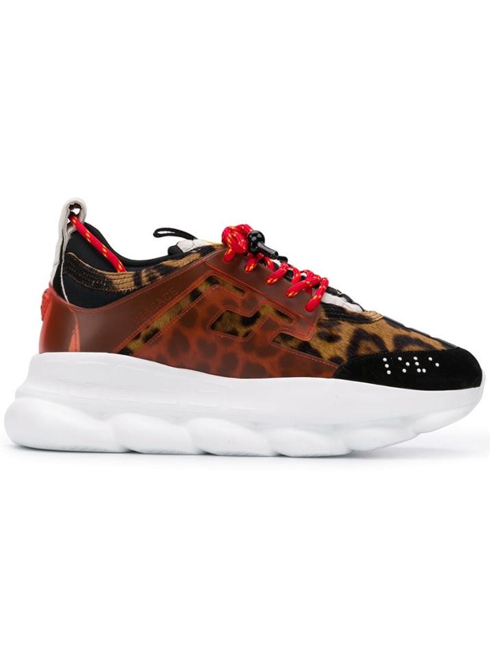 Versace Chain Reaction Sneakers - Neutrals