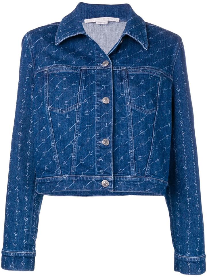 Stella Mccartney Monogram Denim Jacket - Blue