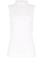 Layeur Marina Turtleneck Tank Top - White