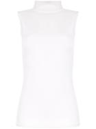 Layeur Marina Turtleneck Tank Top - White