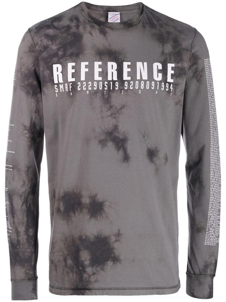 Yang Li Tie-dye Printed Top - Grey