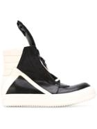 Rick Owens Geobasket Hi-top Sneakers, Adult Unisex, Size: 41, Black, Calf Leather/rubber