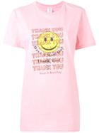 Rosie Assoulin Have A Nice Day T-shirt - Pink & Purple
