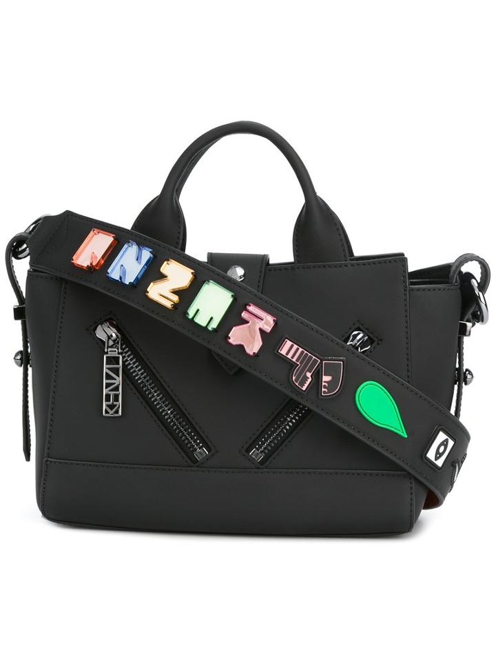 Kenzo Kalifornia Shoulder Bag, Women's, Black, Leather