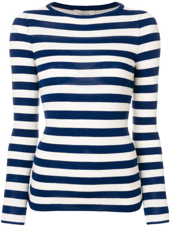 Laneus Striped Jumper - Blue