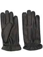 Orciani Stitching Detail Gloves - Black