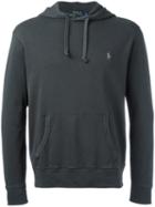 Polo Ralph Lauren Embroidered Logo Hoodie, Men's, Size: Xl, Grey, Cotton