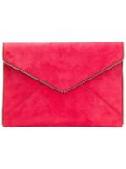 Rebecca Minkoff Envelope Zipper Trim Wallet - Red