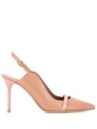 Malone Souliers Slingback Pointed Pumps - Neutrals
