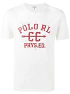 Polo Ralph Lauren Printed Short Sleeve T-shirt, Men's, Size: Medium, White, Cotton